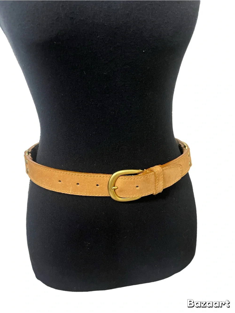 Vintage Women’s Anne Klein for Oroton Tan Leather Belt Classic Waist Accessory